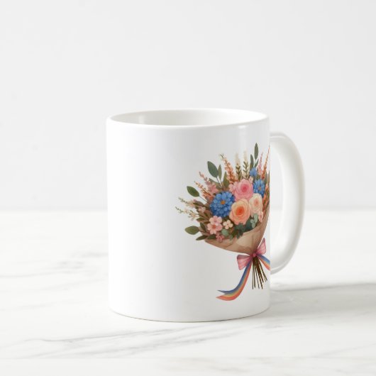 Blume Kaffeetasse (VorderseiteRechts)
