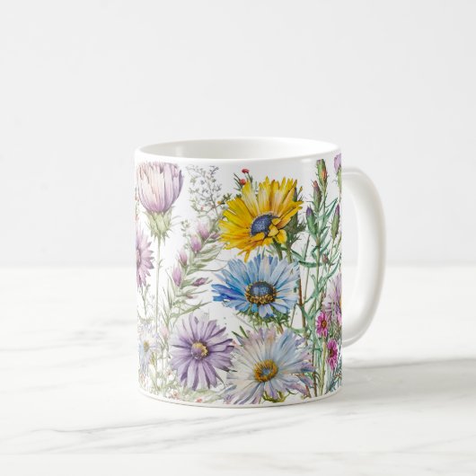 Blume Kaffeetasse (VorderseiteRechts)