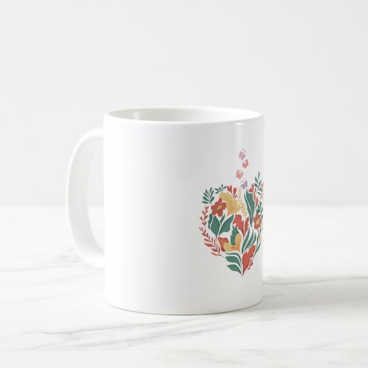 Blume Kaffeetasse (Vorderseite Links)