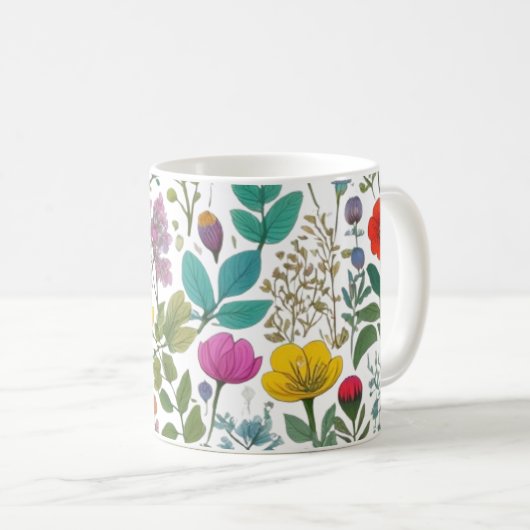 BLUME KAFFEETASSE (VorderseiteRechts)