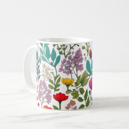 BLUME KAFFEETASSE (Vorderseite Links)