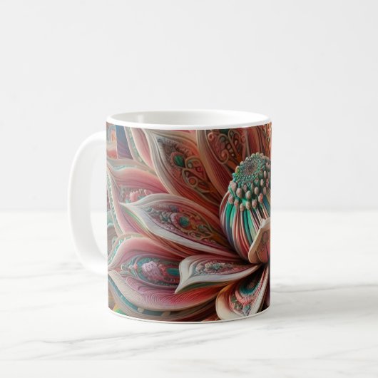 Blume Kaffeetasse (Vorderseite Links)