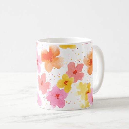 Blume Kaffeetasse (VorderseiteRechts)