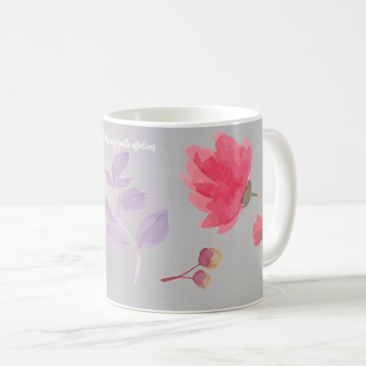 Blume Kaffeetasse (VorderseiteRechts)