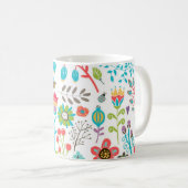 Blume Kaffeetasse (VorderseiteRechts)