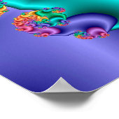 Blume Kaleidoskop Poster (Ecke)