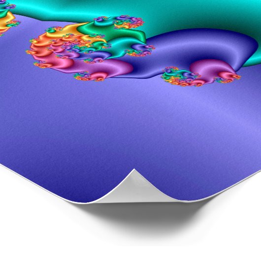 Blume Kaleidoskop Poster (Ecke)