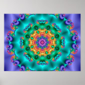 Blume Kaleidoskop Poster (Vorne)