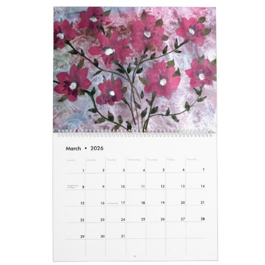 Blume Kalender (Mär 2026)