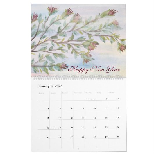 Blume Kalender (Jan 2026)