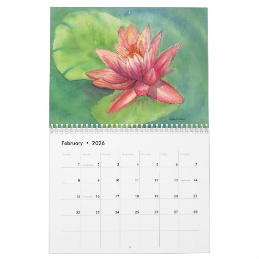 Blume Kalender (Feb 2026)