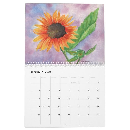 Blume Kalender (Jan 2026)