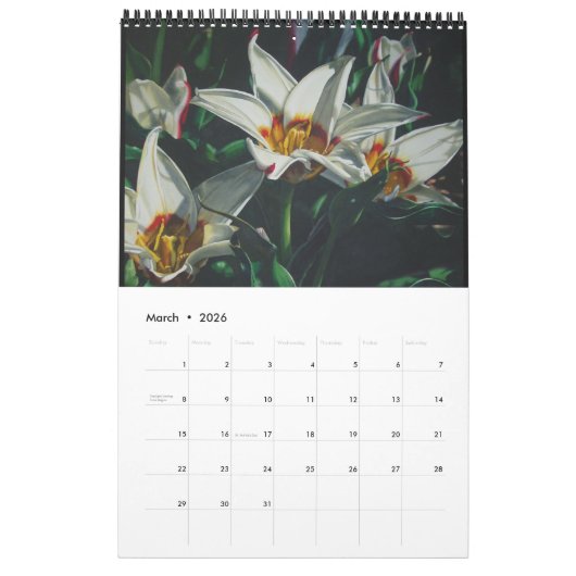 Blume Kalender (Mär 2026)