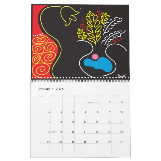 Blume Kalender (Jan 2026)