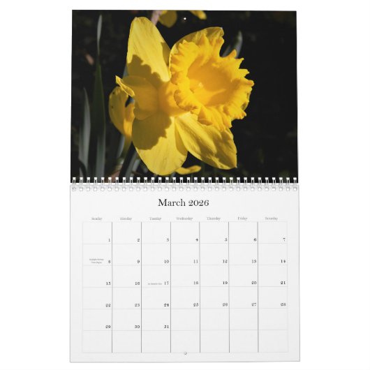 Blume Kalender (Mär 2026)