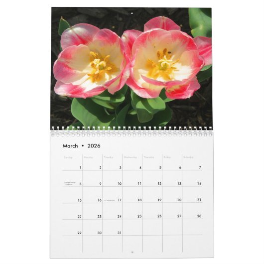Blume-Kalender 2026 Kalender (Mär 2026)