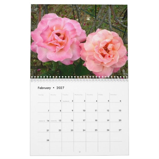 Blume-Kalender 2026 Kalender (Feb 2027)