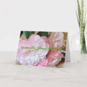 Blume Kamelien Karte (Rückseite)