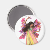 Blume Karneval Fairy Magnet (Vorderseite/Rückseite)