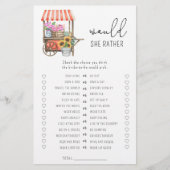 Blume Karren - Würde sie lieber Brautparty spielen (Vorderseite)