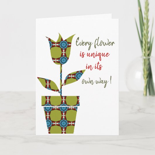 Blume Karte (Vorderseite)