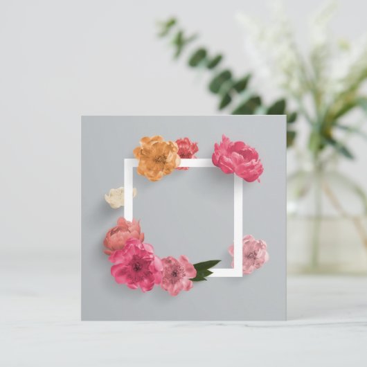 Blume Karte (Stehend Vorderseite)