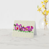 Blume Karte (Gelbe Blume)