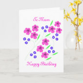 Blume Karte (Gelbe Blume)