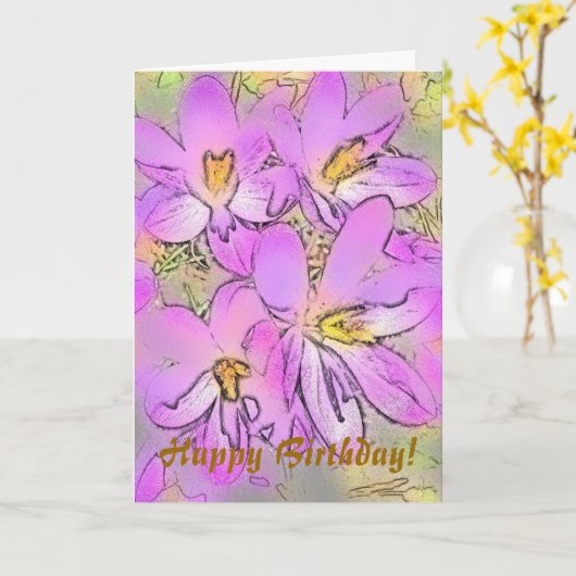 BLUME KARTE (Gelbe Blume)