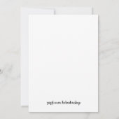 Blume Karte (Rückseite)