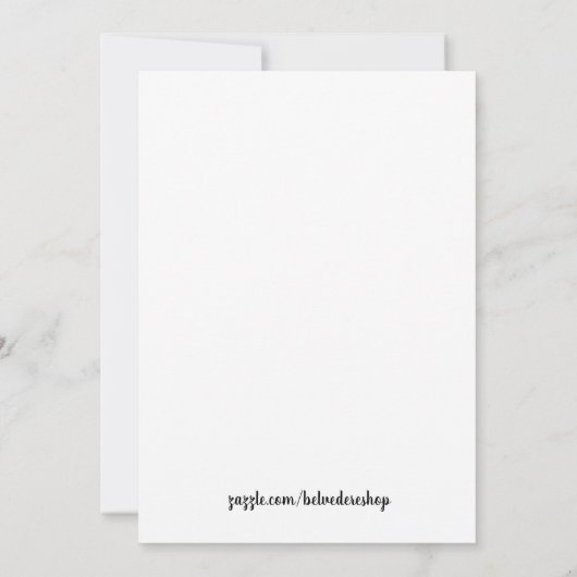 Blume Karte (Rückseite)