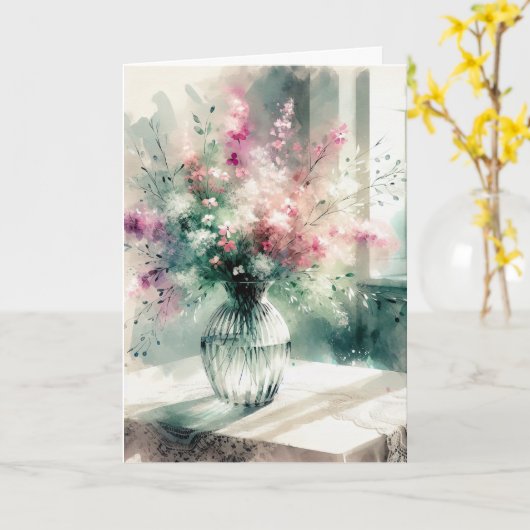 Blume Karte (Gelbe Blume)