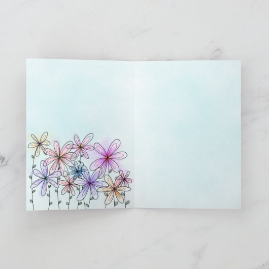Blume Karte (Innenseite)