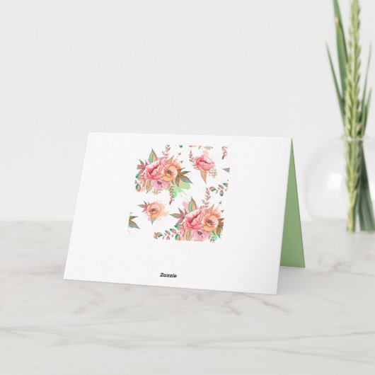 Blume Karte (Rückseite)