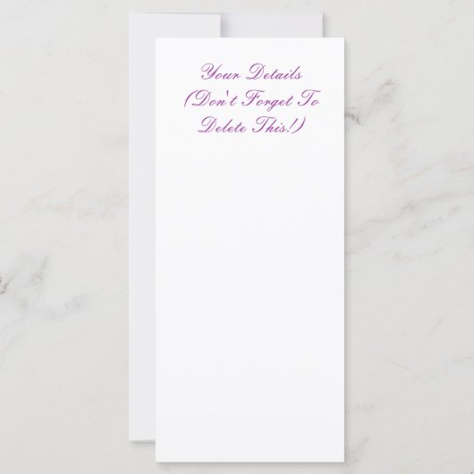 BLUME-KARTE (Rückseite)