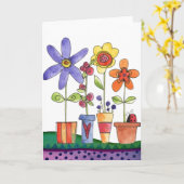 Blume Karte (Gelbe Blume)