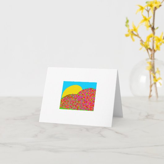 Blume Karte (Gelbe Blume)