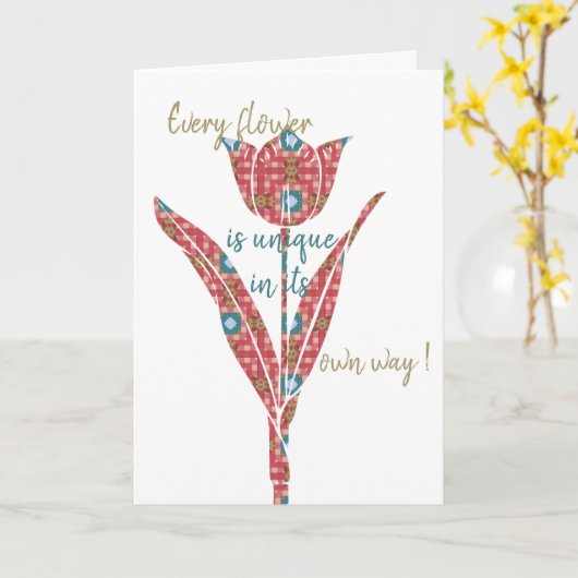 Blume Karte (Gelbe Blume)