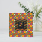 Blume-Karte aus dem Mittelalter Einladung (Stehend Vorderseite)