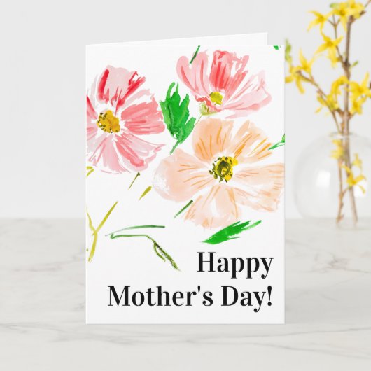 Blume-Karte zum Muttertag Karte (Gelbe Blume)