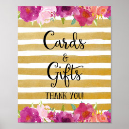 Blume Karten und Geschenke Hochzeitplakat drucken Poster