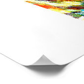 Blume Kaskade Poster (Ecke)