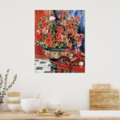 Blume & Katzen - Impressionist Art Print - Renoir Poster (Küche)