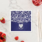 Blume Kaumarmelade Royalblau Hochzeitspapiere Serv Serviette (Beispiel)
