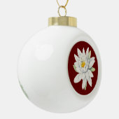 Blume Keramik Kugel-Ornament (Links)