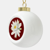 Blume Keramik Kugel-Ornament (Rechts)