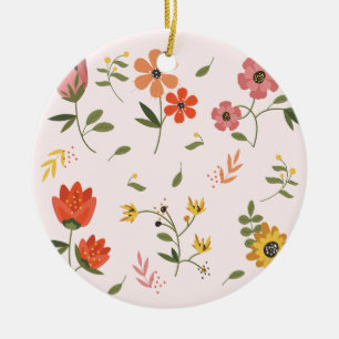 Blume Keramik Ornament