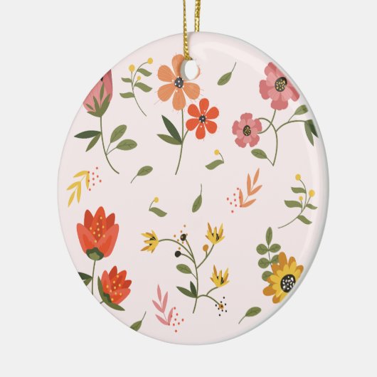 Blume Keramik Ornament (Links)