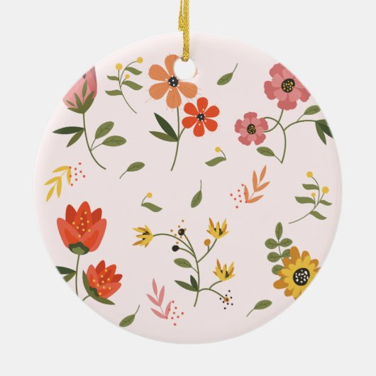 Blume Keramik Ornament (Hinten)