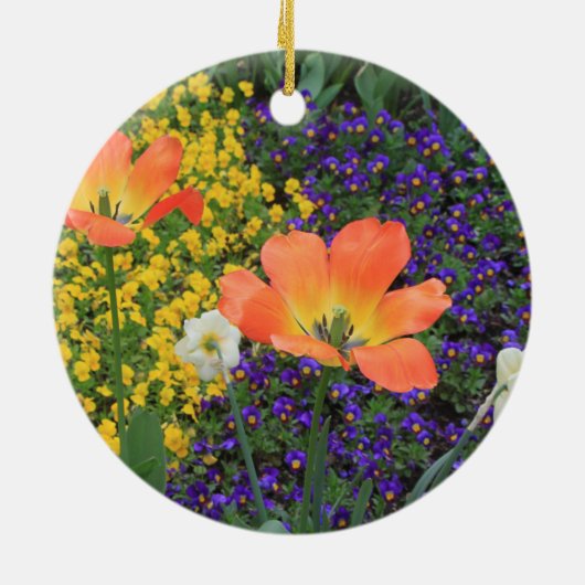 Blume Keramik Ornament (Hinten)
